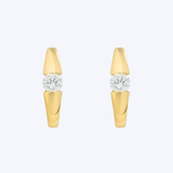 Classic Diamond Huggie Earrings