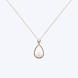Elegant Teardrop Pearl Pendant Necklace