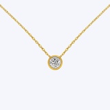 0.50ctw Diamond Bezel Pendant