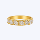 Oval Diamond Semi-Eternity Band