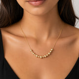 14K Yellow Gold Beaded Necklace - 18"/4.32gr (EST)