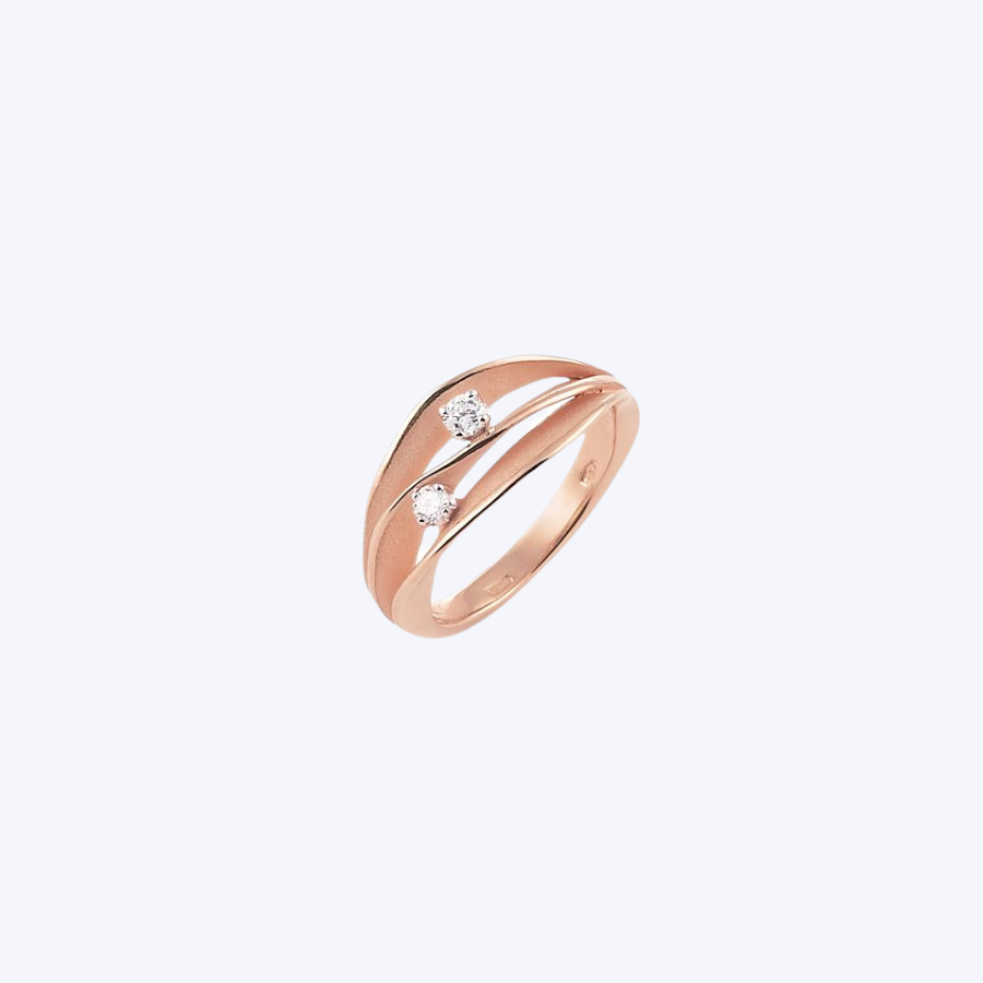 Dune Ring (2 Diamonds)