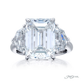 Emerald Cut Diamond w/ Epaulets