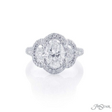 Oval Cut Diamond w/ Ovals & Micro Pave