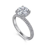 Alinna Round Diamond Engagement Ring