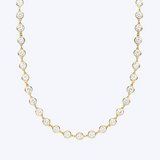 Karen Bezel Station Tennis Necklace