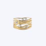 Dune Ring (5 Diamonds)