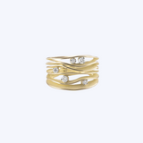 Dune Ring (5 Diamonds)