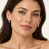 Cammilli 18K Orange Apricot Gold "Dune" .18ctw Diamond Earrings