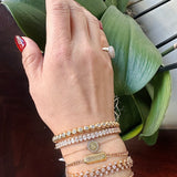Ruchi 18K Yellow Gold Scintilate 2.07ctw Diamond Stretch Bezel Bracelet - 7"