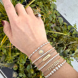 3.55ct Macy Diamond Bezel Tennis Bracelet