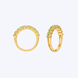 14K Yellow Gold 1.71ctw Cushion Yellow Diamond Ring  - Sz 6.5 (R+J)