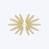 14K Yellow Gold .22ctw Diamond Studs - 12mm (R+J)