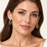 Cammilli 18K Natural Beige Gold "Dune" .35ctw Diamond Earrings
