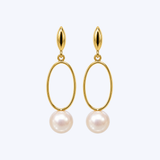 Mastoloni 14K Yellow Gold 8-8.5mm Freshwater Pearl Drop Earrings