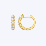 14k Gold 0.96ctw Diamond Hoop Earrings - (DSL)