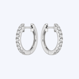 14k Gold 0.14ctw Diamond Hoop Earrings - (DSL)