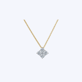 14K Yellow Gold 0.84ct Diamond Clover Pendant Necklace - 18" (HM)
