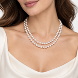 Mastoloni 18K Yellow Gold 6-6.5mm Akoya Pearl Double Strand Necklace - 17"/18"