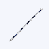 14k White Gold .90ctw Diamond and 3.75ctw Sapphire Tennis Bracelet - 6.25" (EST)