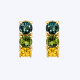 14K Yellow Gold 1.87ctw Sapphire 14.5mm Hoops (GEMMA)