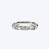 J. B. Star Platinum 1.52ctw Antique Elongated Cushion Diamond Anniversary Band