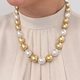 Mastoloni 18K Yellow Gold 11-13mm South Sea Pearl Necklace - 17.7"