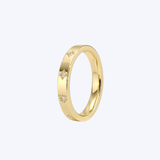 18K Yellow Gold 0.09ctw Diamond Eternity Band - 6.5/4.94g (HD)