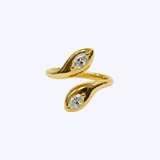 Ruchi 18K Yellow Gold Scintilate 0.51ctw Diamond Snake Wrap Ring - 6.5