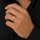 CrownRing 14K Yellow Gold 5mm High Polish Band - 6.63gr/10