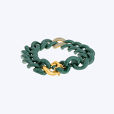 14 Yellow Gold with Ceramic Link and .57ctw Diamond Bracelet - (R+J)