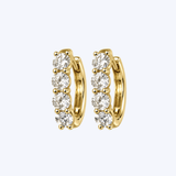 14K Yellow Gold 1.66ctw Diamond 15mm Huggies (HM)