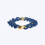14 Yellow Gold with Ceramic Link and .57ctw Diamond Bracelet - (R+J)