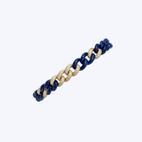14 Yellow Gold with Ceramic Link and .56ctw Diamond Bracelet - (R+J) (Copy)