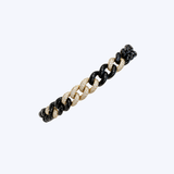 14 Yellow Gold with Ceramic Link and .56ctw Diamond Bracelet - (R+J) (Copy)
