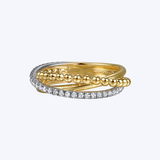 Gabriel & Co 14K Yellow Gold .29ctw Diamond Ring - Sz 6.5