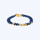 14 Yellow Gold with Ceramic Link and .56ctw Diamond Bracelet - (R+J) (Copy)