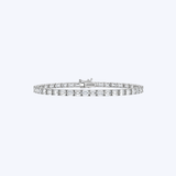 14K White Gold 10.23ctw Emerald Diamond East/West Lab-Grown Tennis Bracelet - 7”