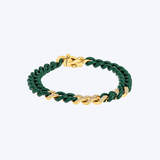 14 Yellow Gold with Ceramic Link and .56ctw Diamond Bracelet - (R+J) (Copy)