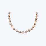 Selim Mouzannar 18K Pink Gold 24.13ctw Diamond Necklace - 24.11gr/15.5"