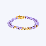 14 Yellow Gold with Ceramic Link and .56ctw Diamond Bracelet - (R+J) (Copy)