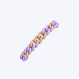 14 Yellow Gold with Ceramic Link and .56ctw Diamond Bracelet - (R+J) (Copy)