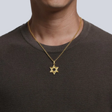 Gabriel & Co 14K Yellow Gold Star of David Pendant