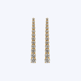 14k Yellow Gold 1.52ctw Diamond Drop Earrings - (DSL)
