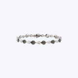 Cammilli 18K Black Lava Gold "Divina" Pear Shape 3ctw Diamond Bracelet - 7"