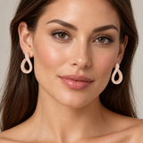 Cammilli 18K Yellow Pink Gold "Firenze" 2.39ctw Diamond Earrings