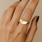 Modern Pear Diamond Statement Ring