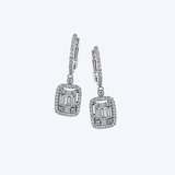 Simon G. 18K White Gold 1.05ctw Diamond Drop Earrings