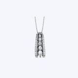 Simon G. 18K White Gold 0.59ctw Diamond Pendant Necklace - 16-18"
