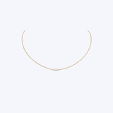 Dainty Four Pearl Station Necklace